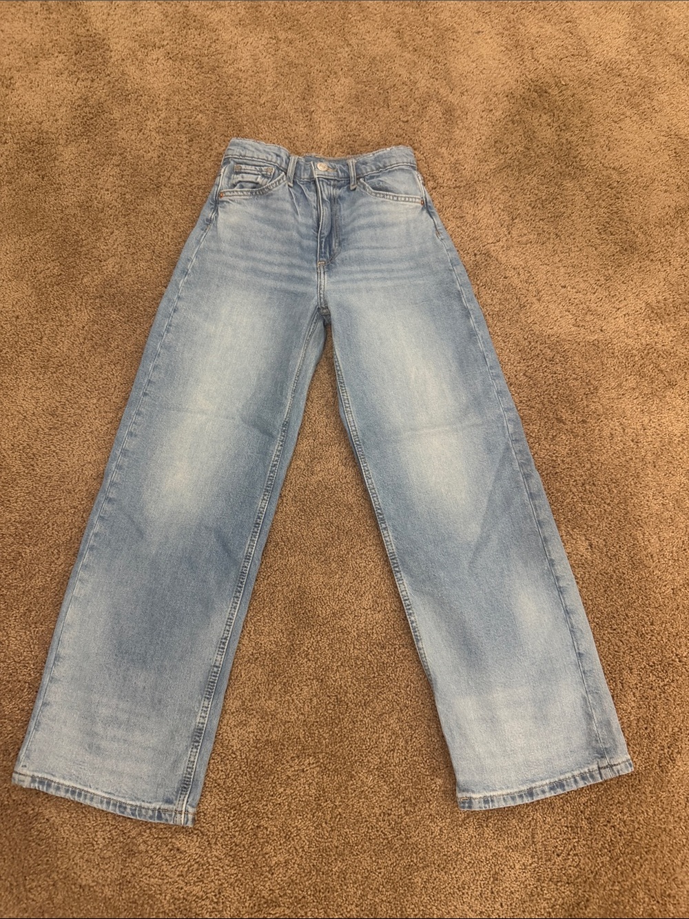 H&M Light Blue Wide-Leg Kids Jeans